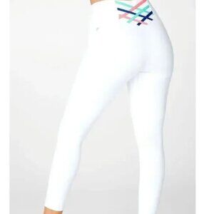 FABLETICS Boost PowerHold® High-Waisted 7/8 Legging White/Multi